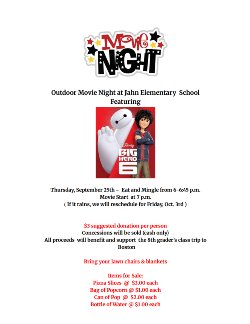 Movie Night flyer